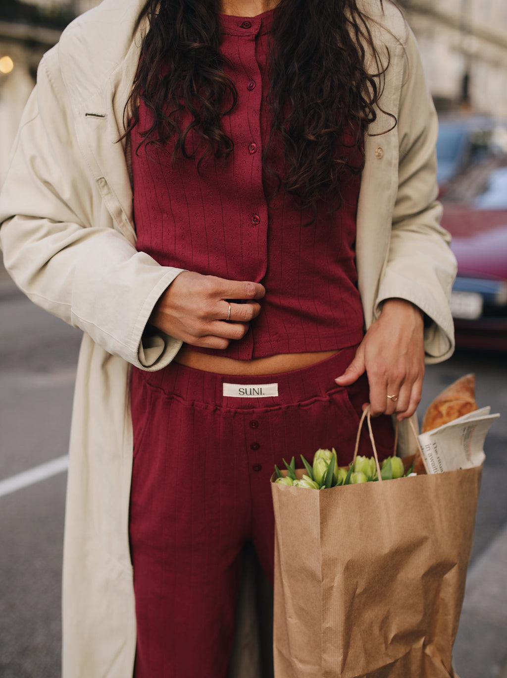 Mulberry Pointelle Organic Trouser
