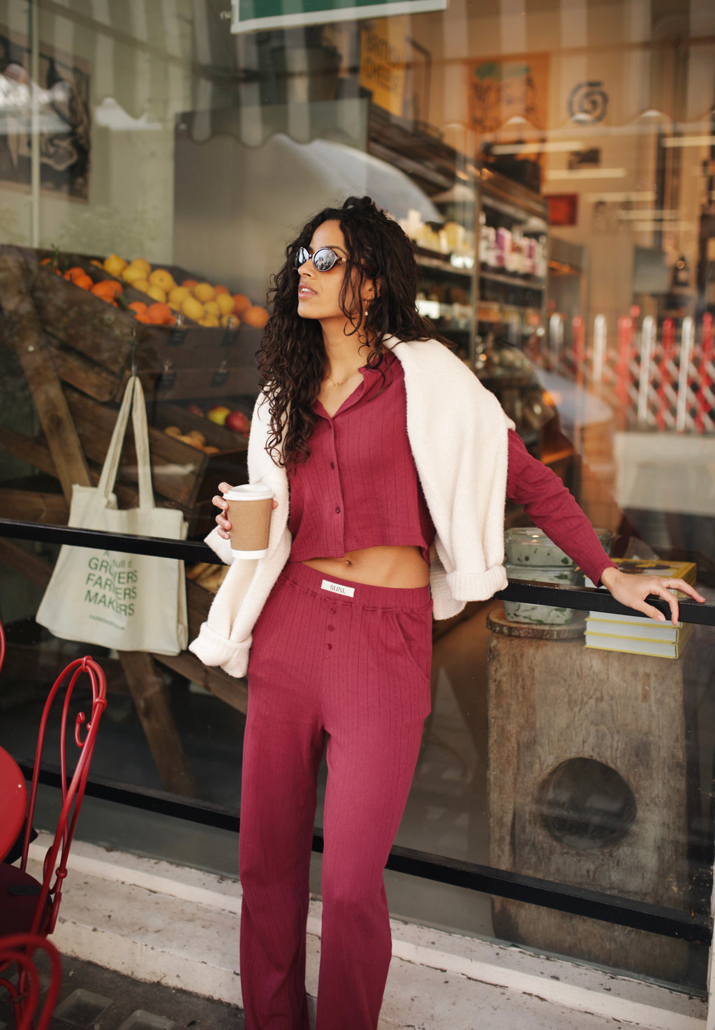 Mulberry Pointelle Organic Trouser