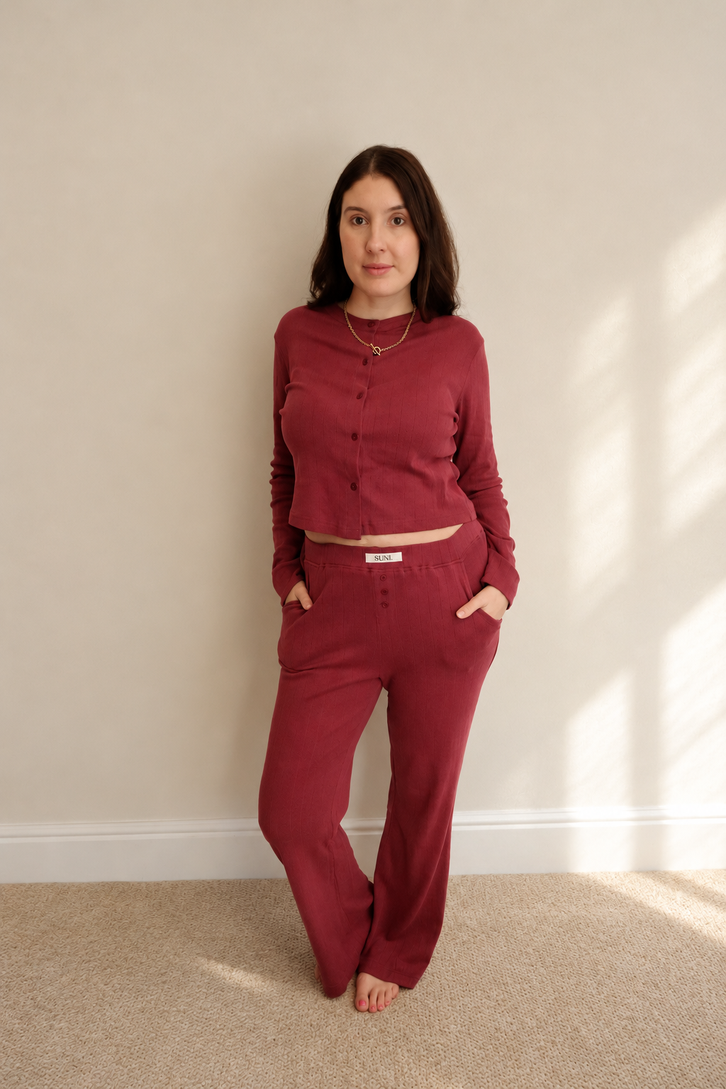 Mulberry Pointelle Organic Trouser
