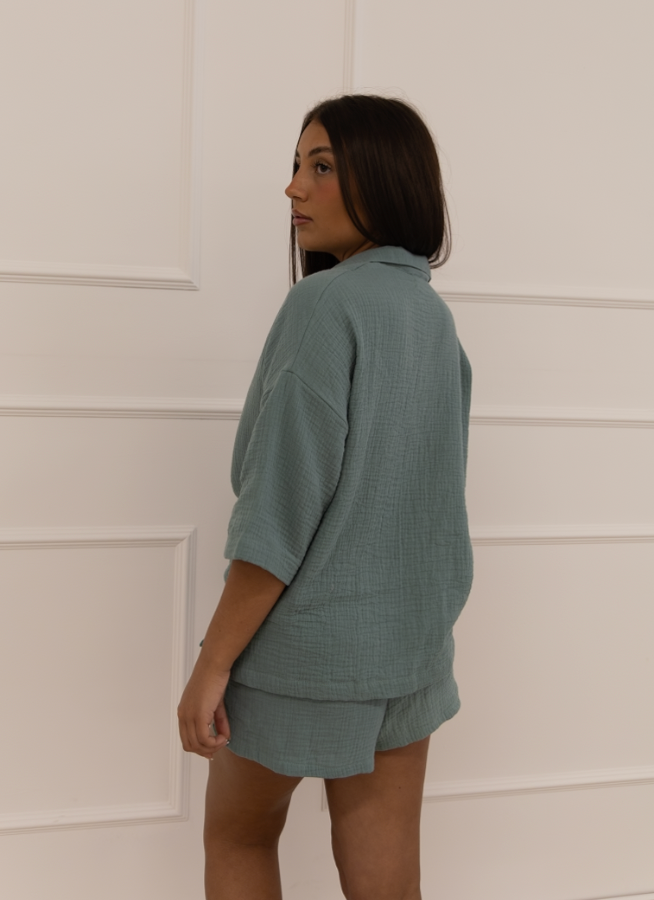 Seagrass Green Short Set